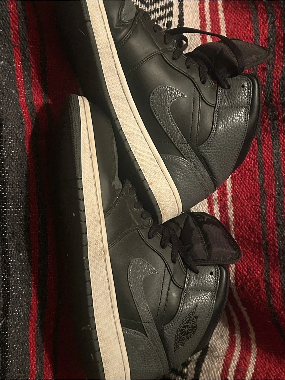 Jordan Black and White Sneaker Interior Label Detail. This price is no discount.